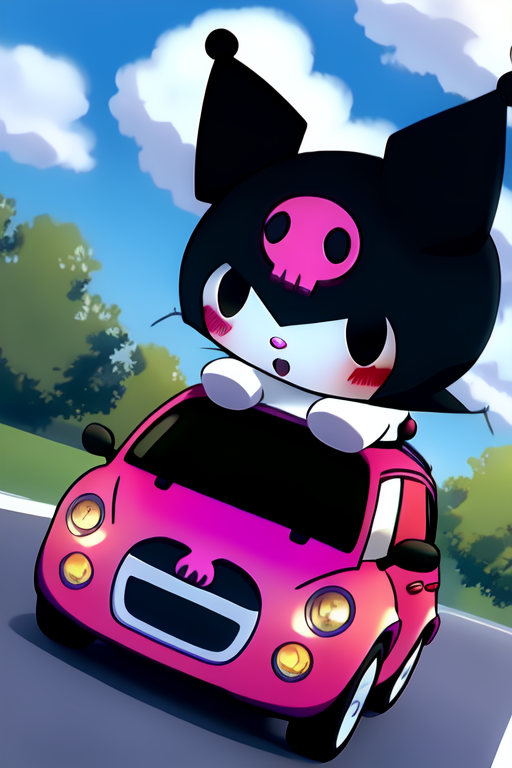 01345-2847357850-a car with the shape of kuromi.png